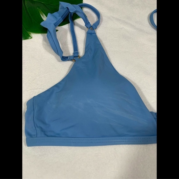 NWT $99 L Space Kingsley‎ Bikini Top in Ocean Blue [SZ Large ] - Picture 3 of 8